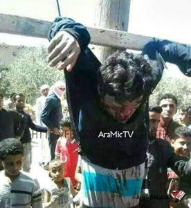 ο εσταυρωμένος της περιοχής του Χαλεπίου που ταυτοποιήθηκε ότι είναι ο χριστιανός Αντώνιος Ηanna