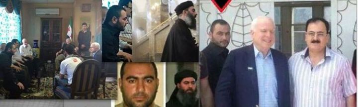 ο γερουσιαστής με τον πρώην επικεφαλή του ένοπλουσκ΄'ελους της συριακής αντιπολίτευσης Ιdris και τον άνθρωπο μυστήριο