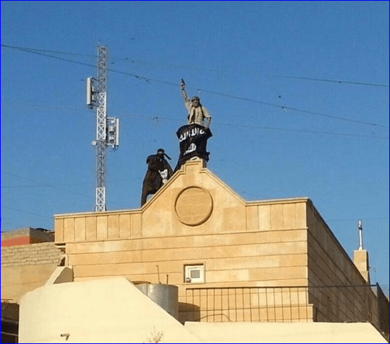 η εκκλησία της Παναγίας μετά την κατάληψή της