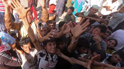 IRAQ-UNREST-YAZIDIS-RELIEF
