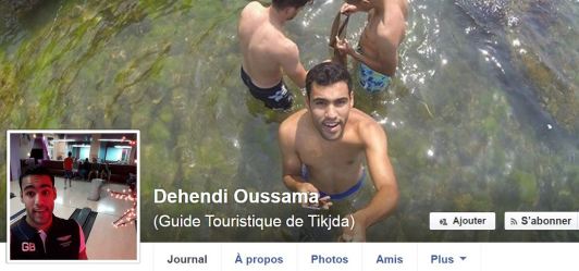 Από τη σελίδα fb του Ουσάμα μέσα από την οποία γνωρίστηκε και με τον Γάλλο αλπινιστή