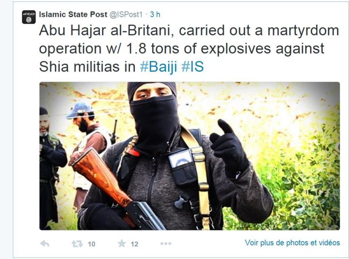 από ανάρτηση του Ισλαμικού Κράτους